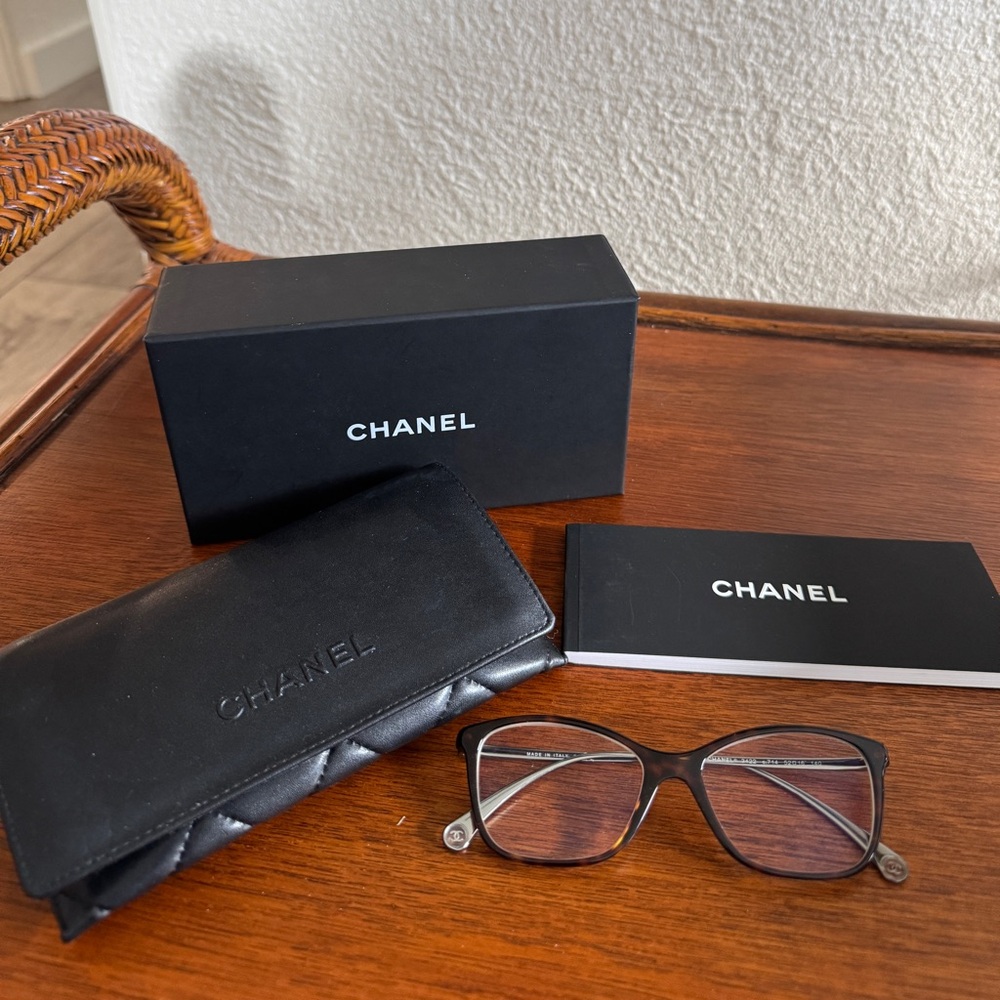 Chanel Tortoise Shell Eye Glasses